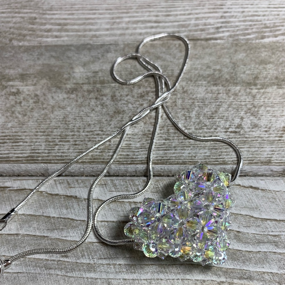 Handmade Swarovski Crystal ❤️ Heart Necklace